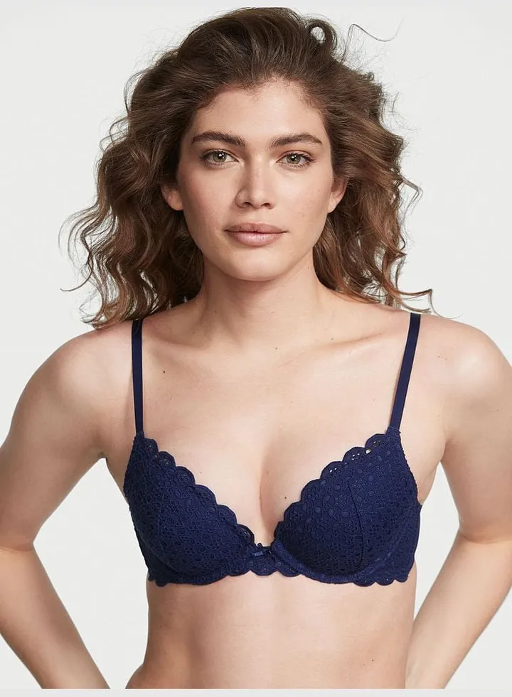 Eyelet Lace Push-Up Bra