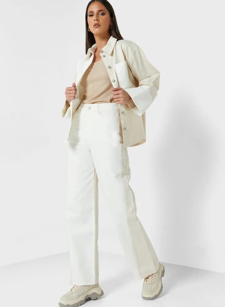 High Waist Straight Jeans