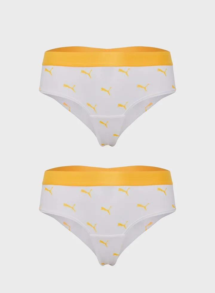 2 Pack Of Cat Logo Brazilian Briefs