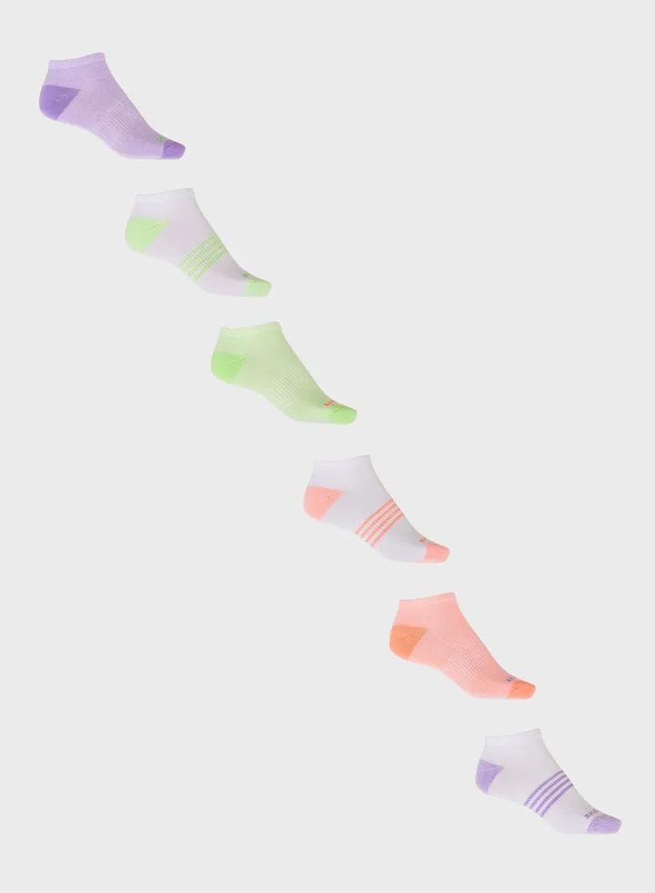 6 Pack Crew Socks