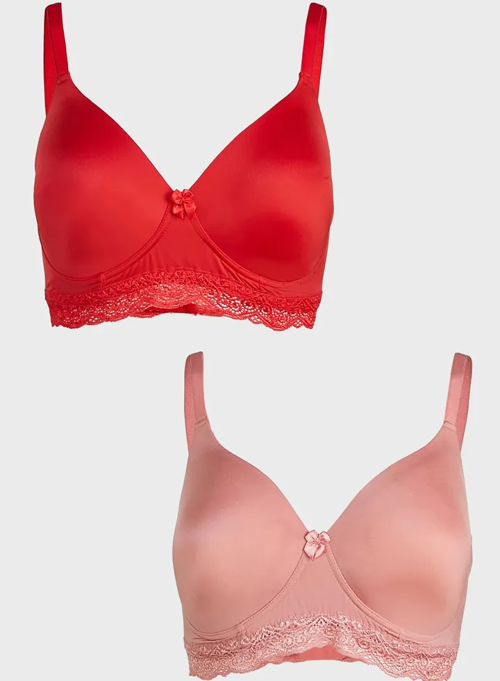 2 Pack Medium Coverage Bras