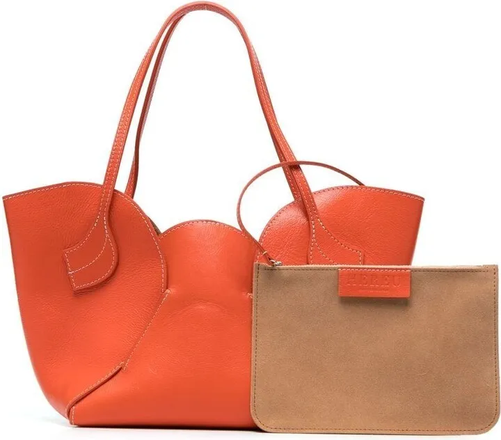Sepal tulip shape tote bag