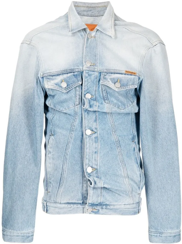 Ruched Denim Jacket