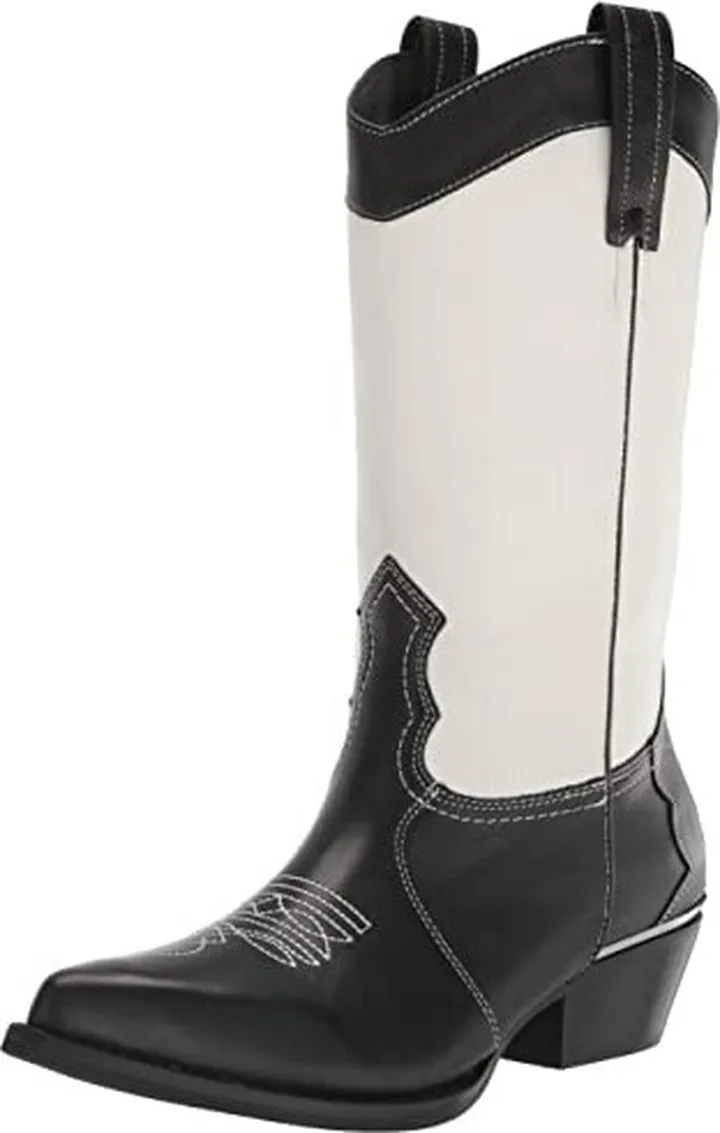 DKNY Women's Essential Smooth Metallic Leather Boot Combat