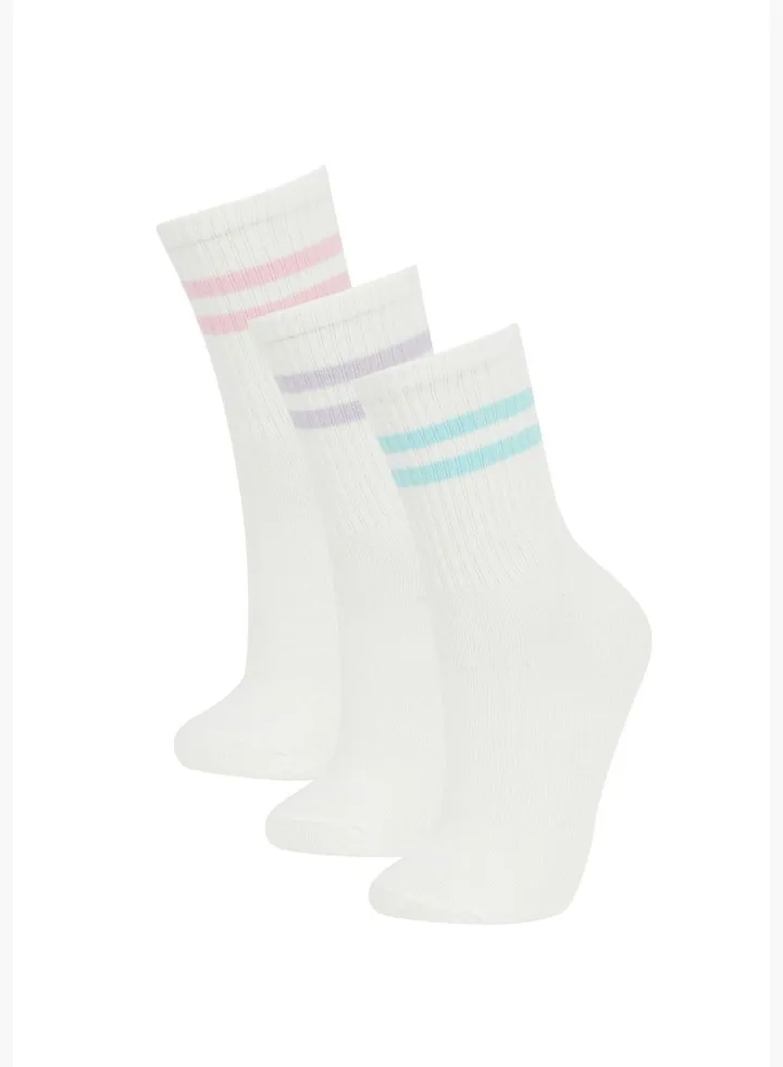 3 Pack Woman High Cut Socks