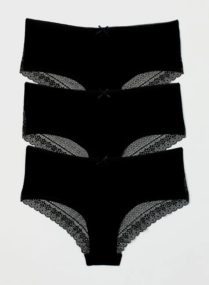 3 Pack High Leg Brief