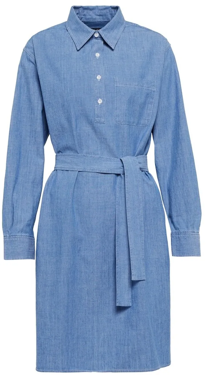 Plaja cotton chambray shirt dress