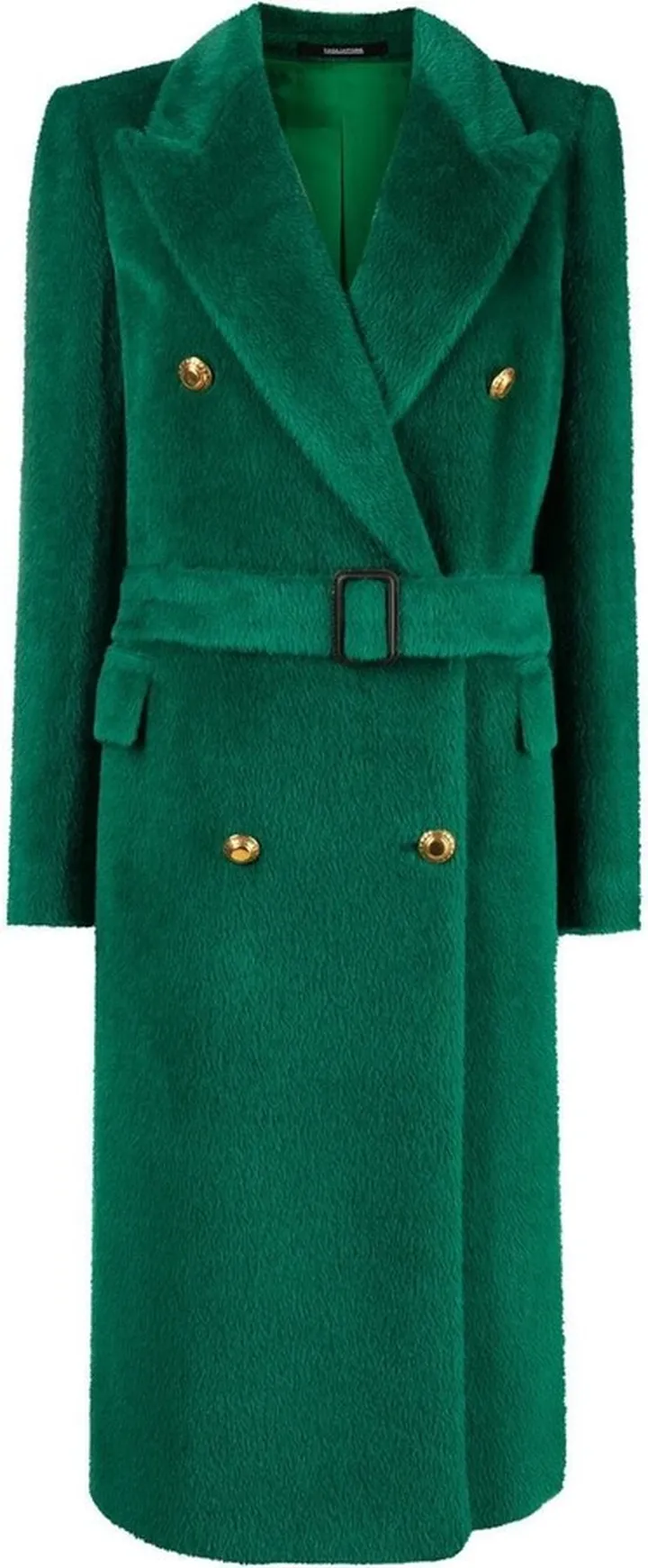 Double-Breasted Belted Coat