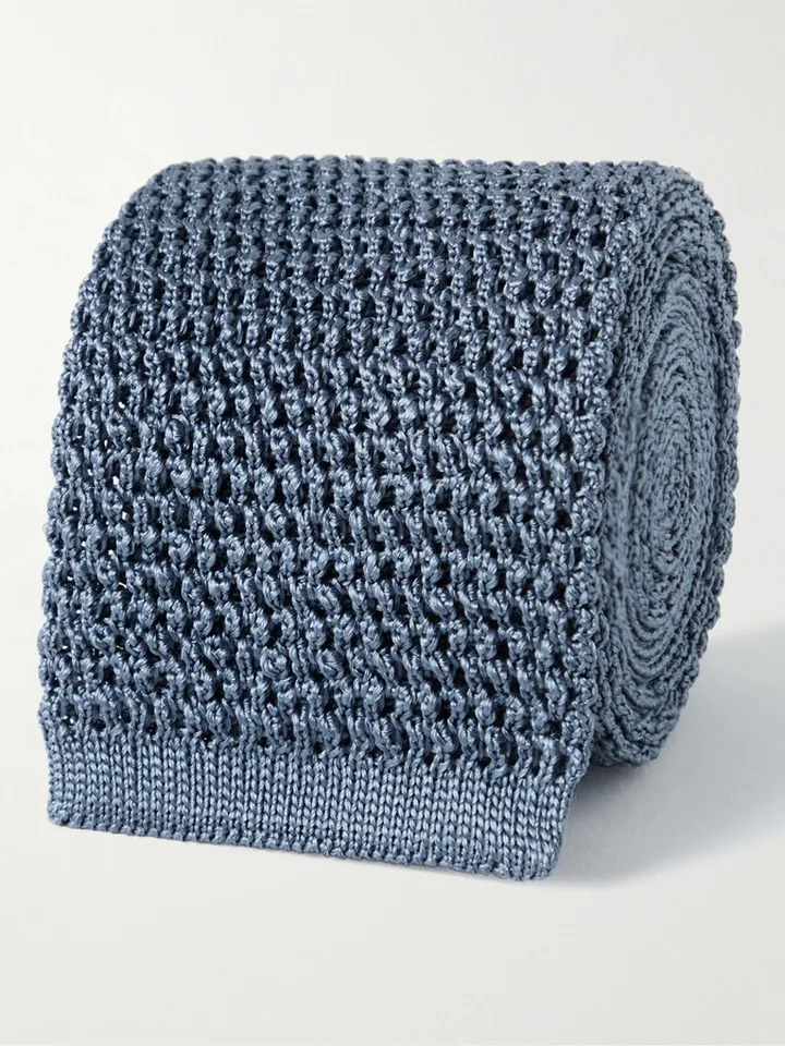 7.5cm Knitted Silk Tie