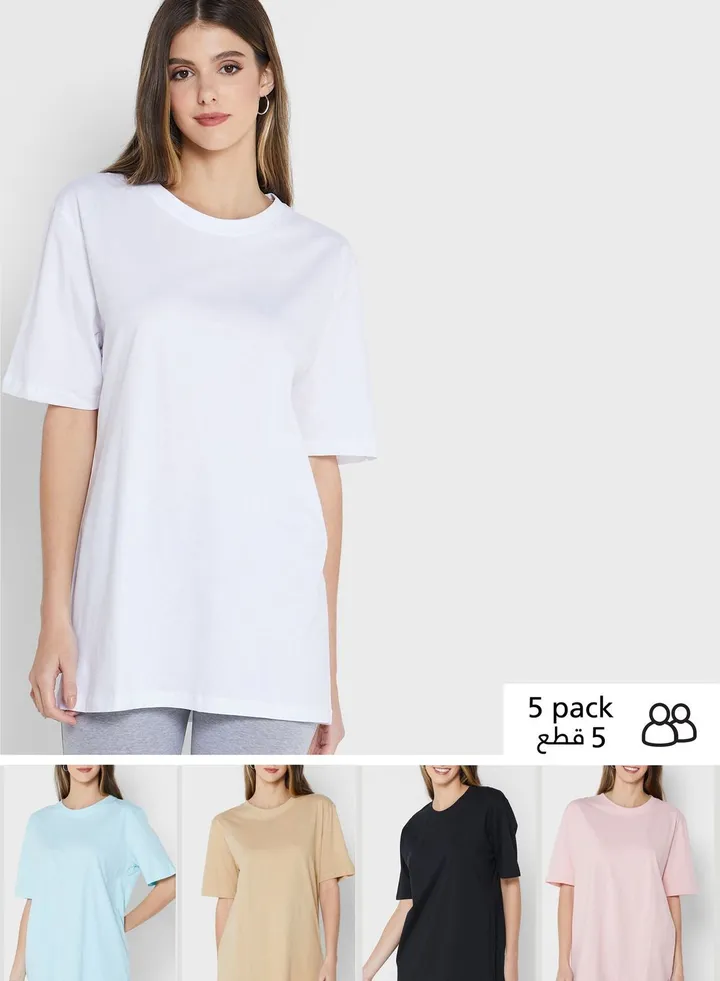 5 Pack Oversized T-Shirt