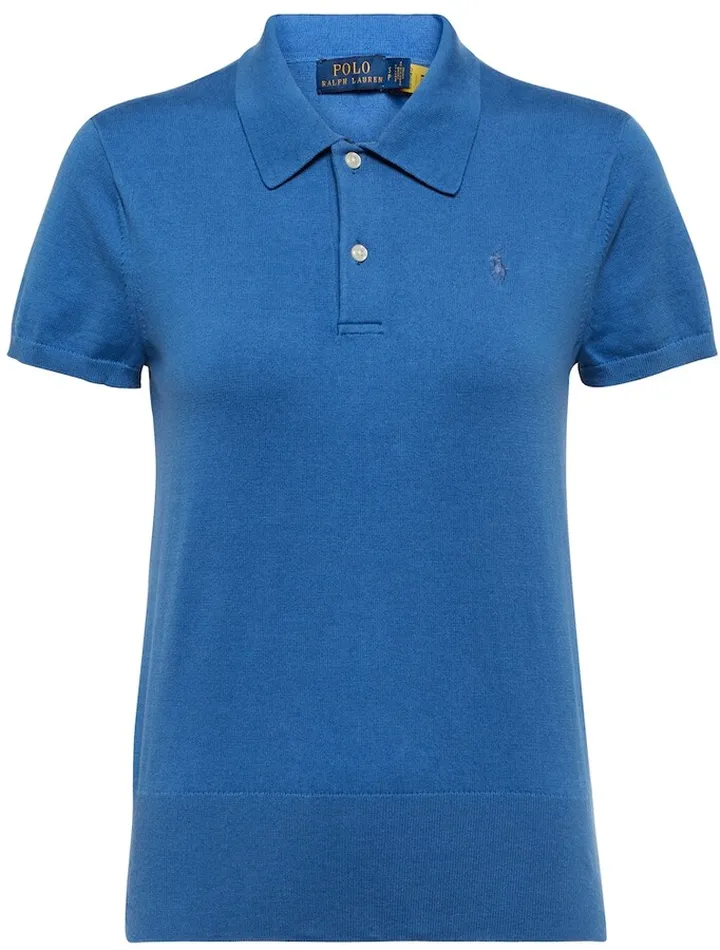 Cotton-blend polo shirt