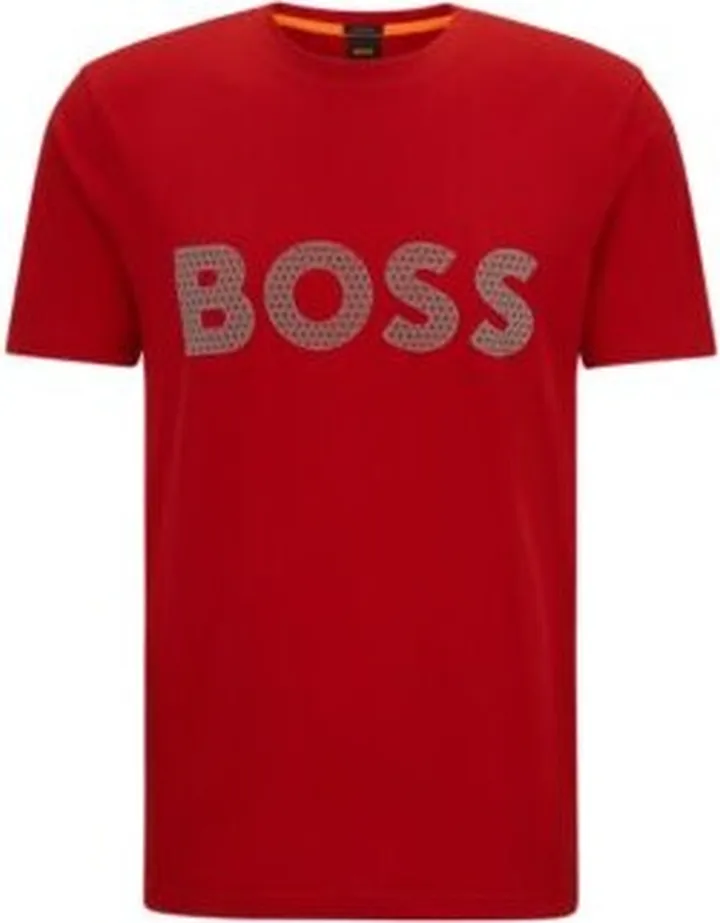 Cotton-jersey T-shirt with logo detail