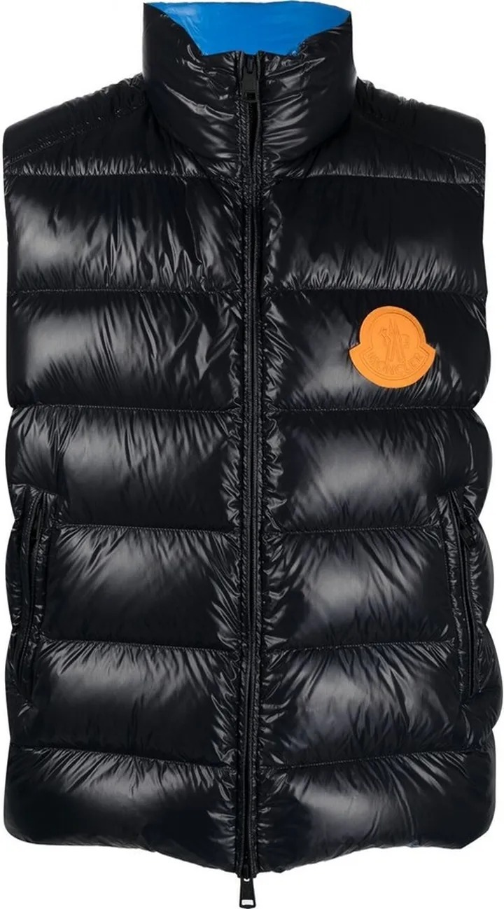 Padded Logo-Patch Gilet