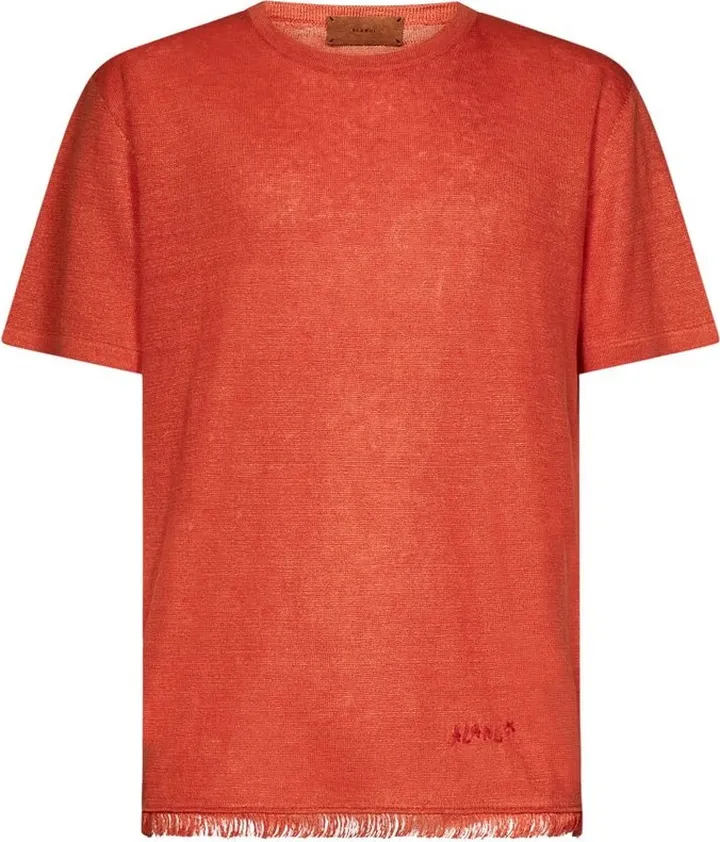 Alanui Short Sleeved Fringed-Hem T-Shirt