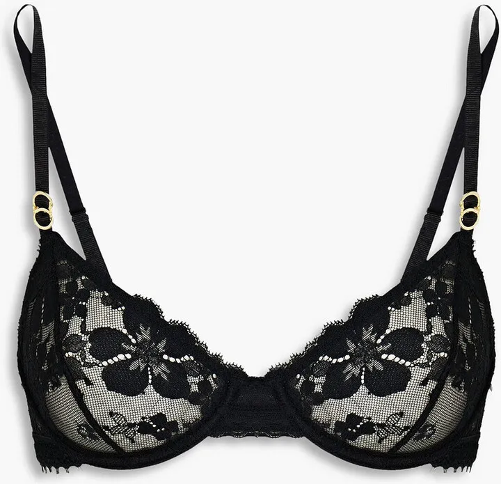 Lace underwired bra