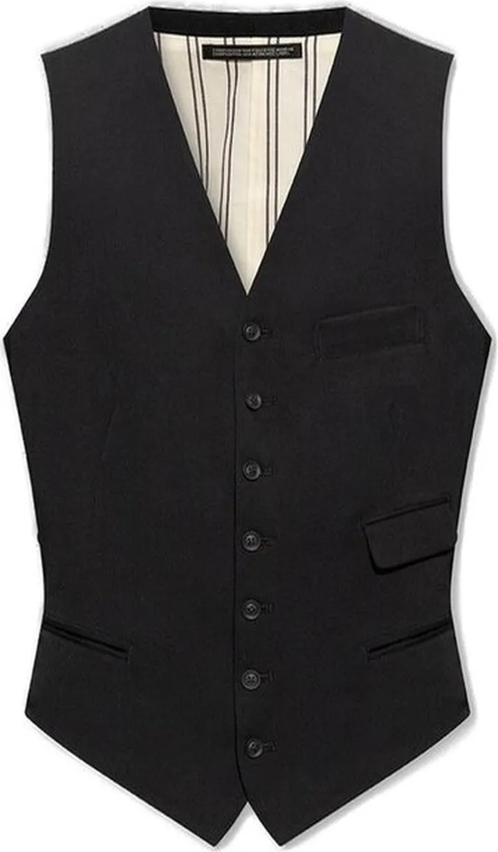 Yohji Yamamoto V-Neck Buttoned Waistcoat