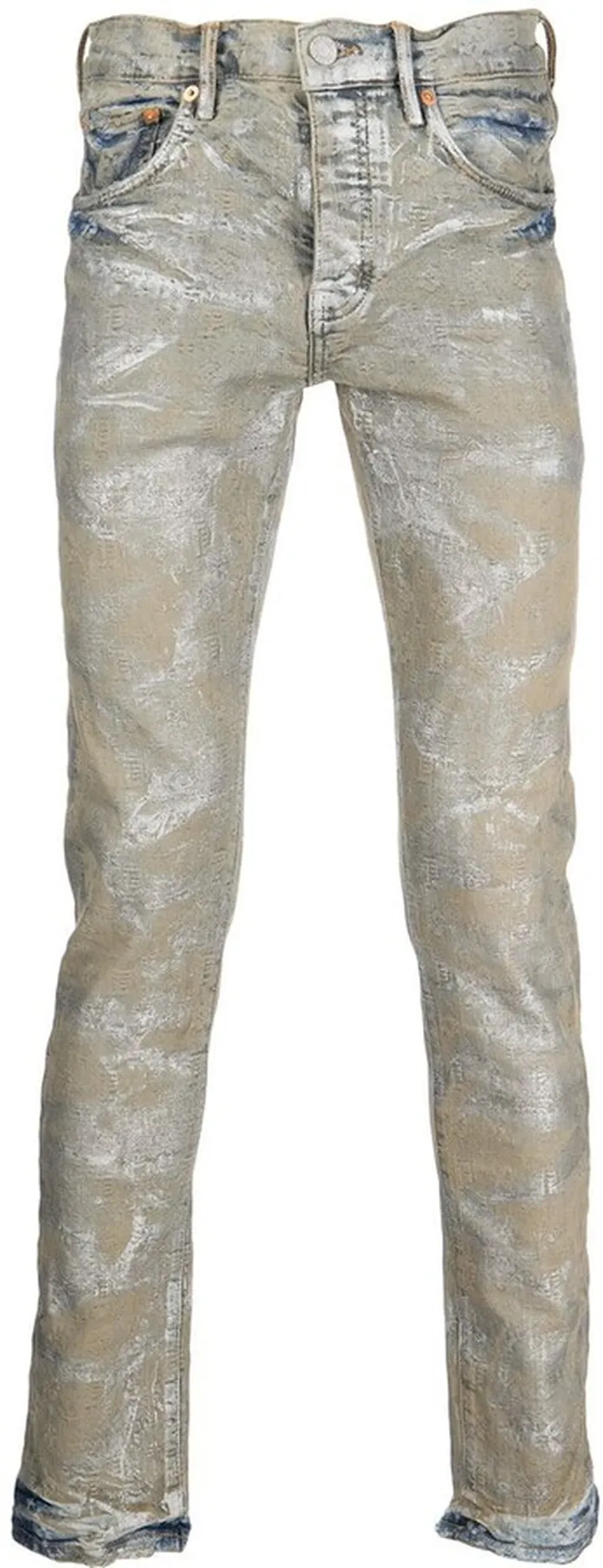 Holographic Earth jacquard jeans