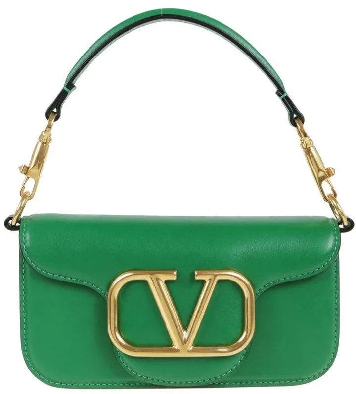 Valentino Locò VLogo Plaque Small Shoulder Bag