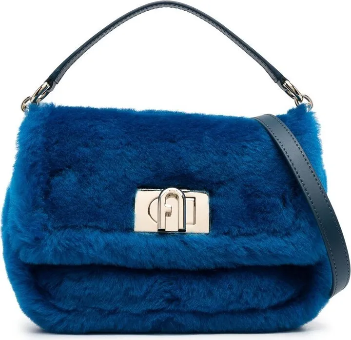 Sheepskin Logo-Detail Tote Bag