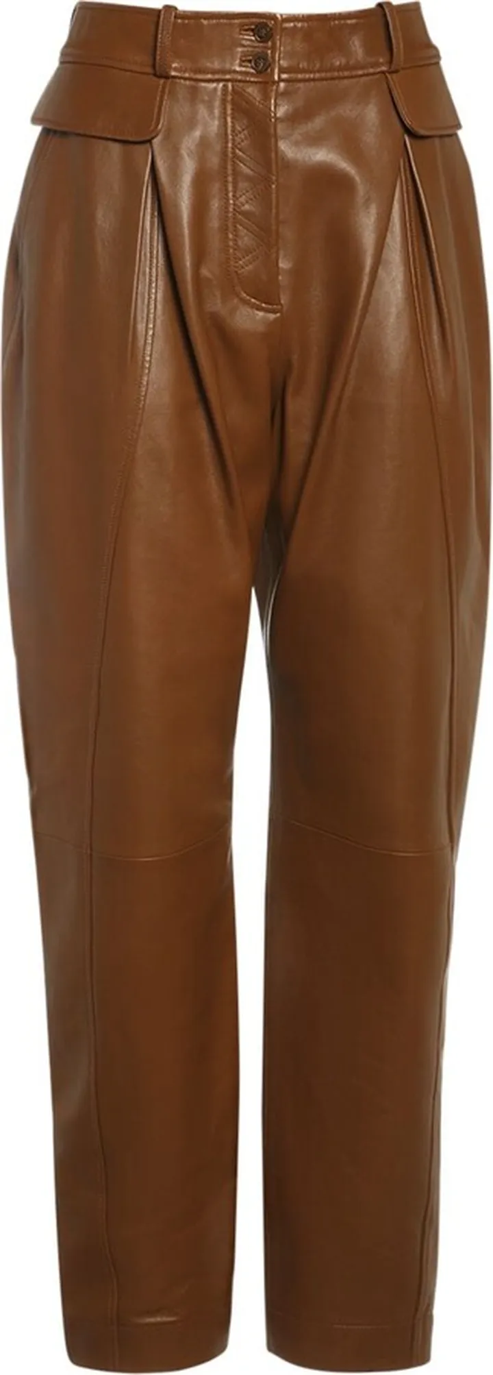 Leather balloon pants