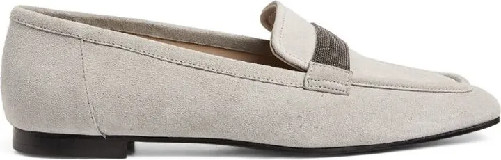 Fabiana Filippi Embellished Suede Loafers