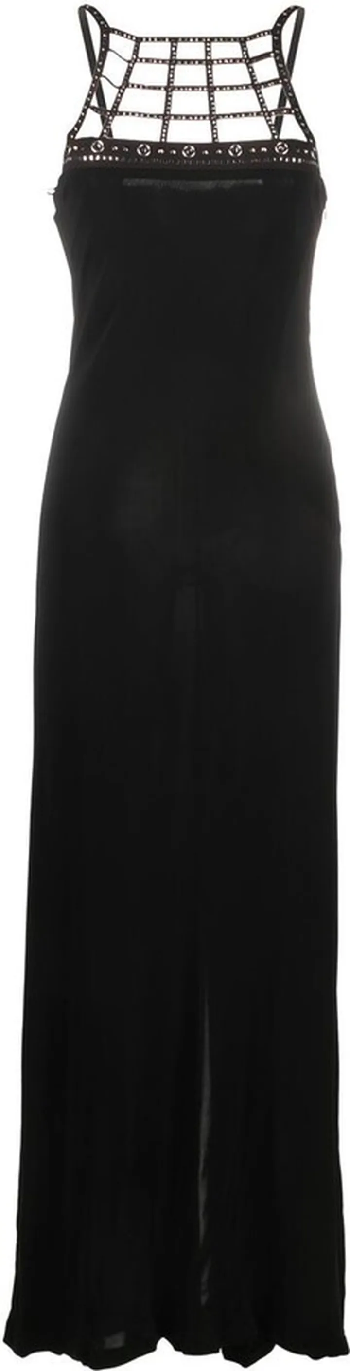 Caged-Neck Maxi Gown