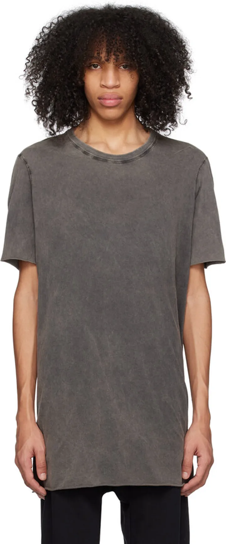 11 by Boris Bidjan Saberi Gray Garment-Dyed T-Shirt