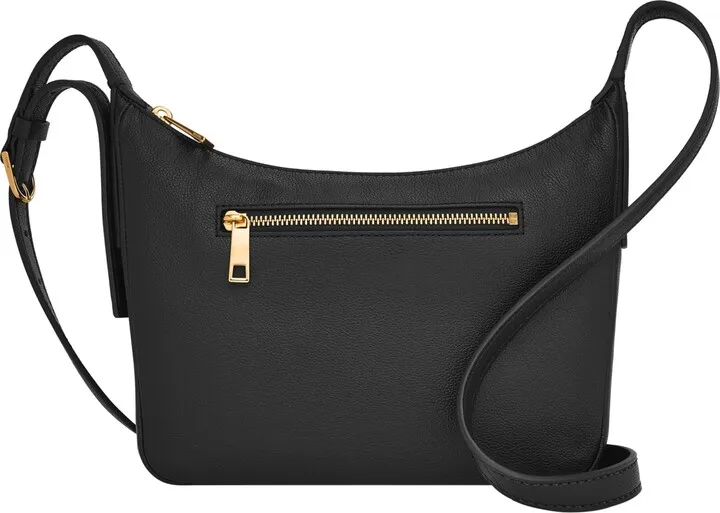 Fossil Cecilia Leather Top Zip Small Crossbody Bag