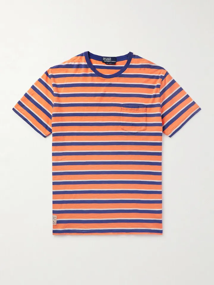 Striped Cotton-Jersey T-Shirt