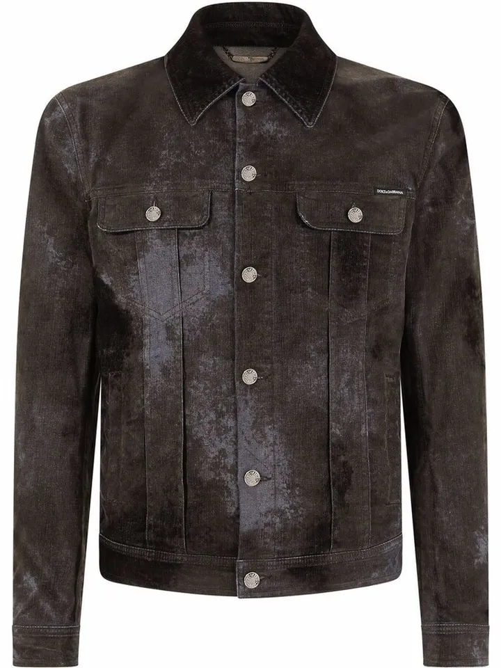 Acid-Wash Denim Jacket