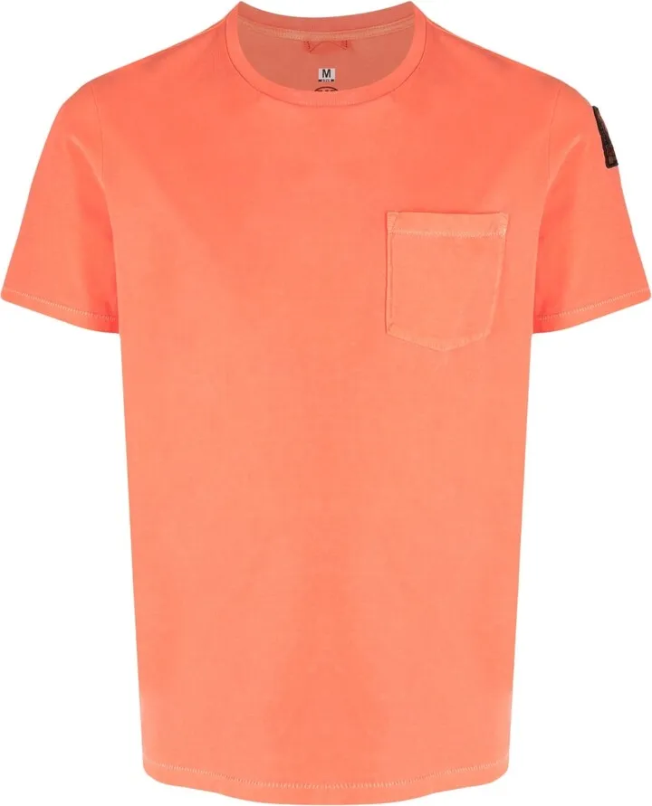 chest-pocket cotton T-shirt