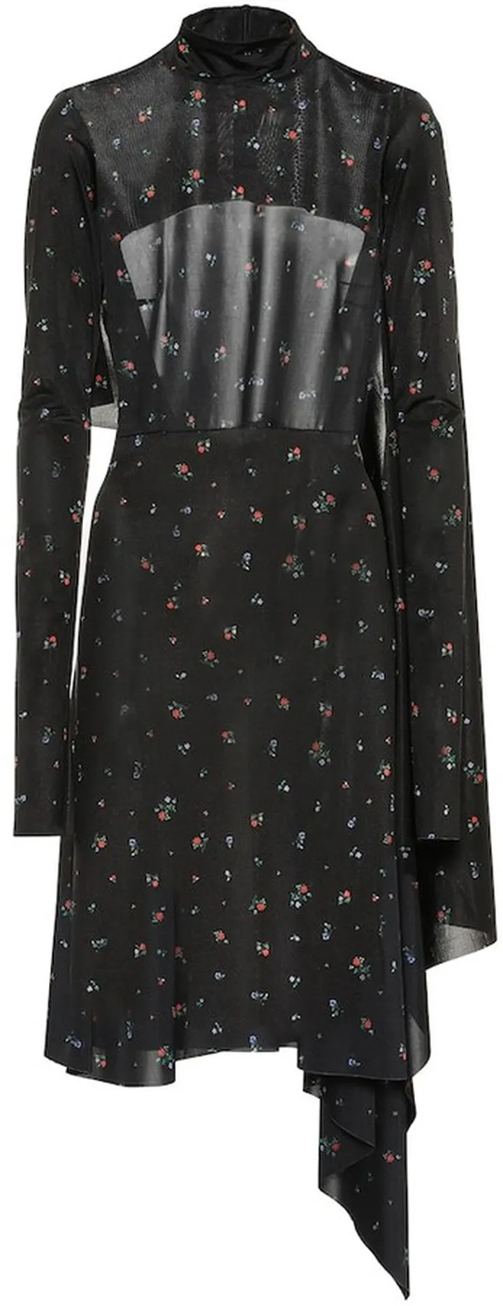 Floral jersey midi dress
