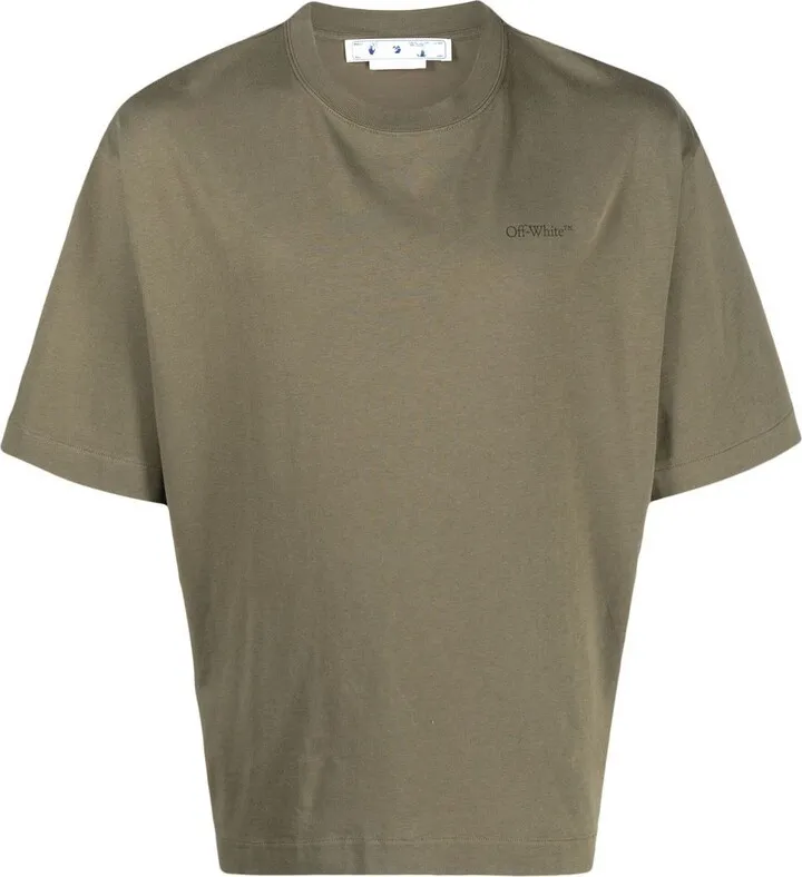 logo-print organic cotton T-shirt