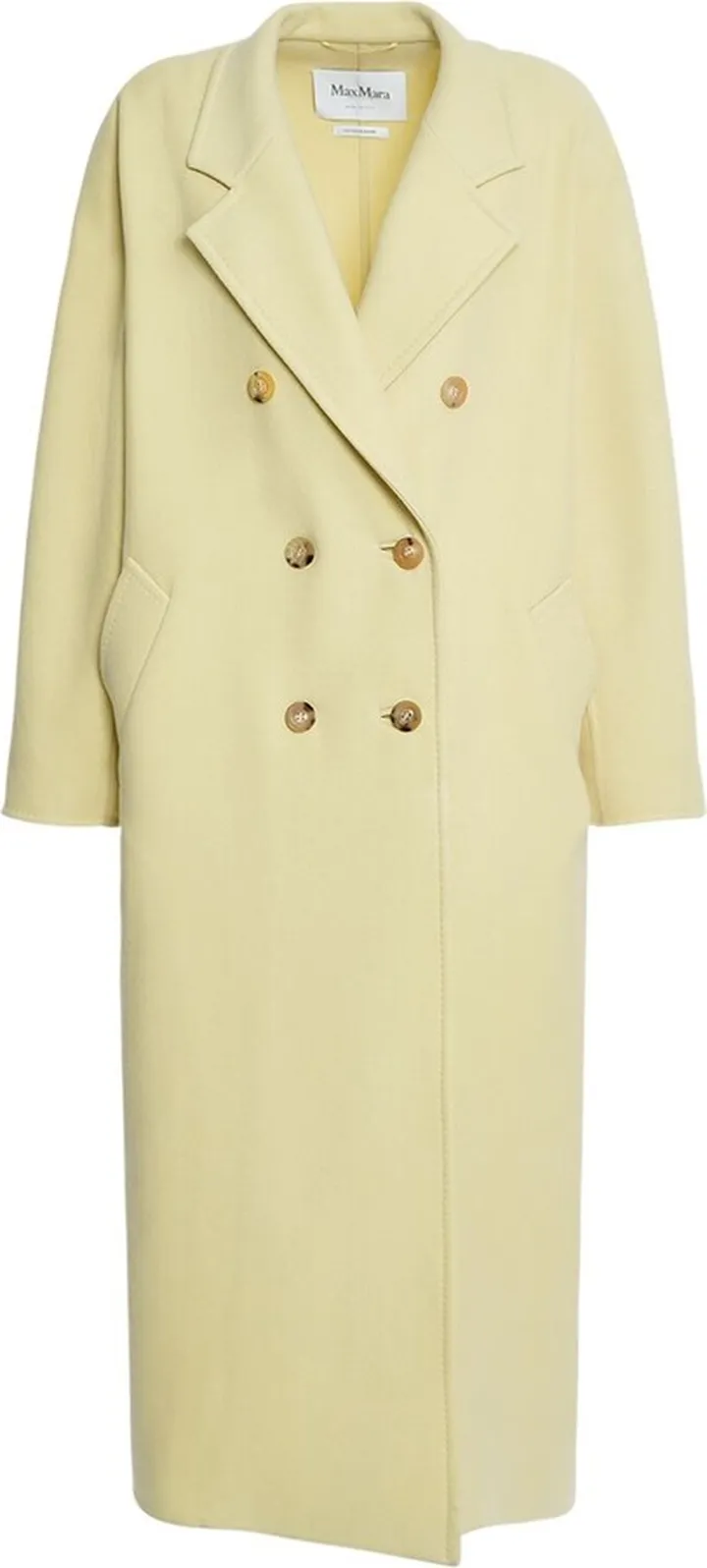 Aia wool blend double breasted long coat