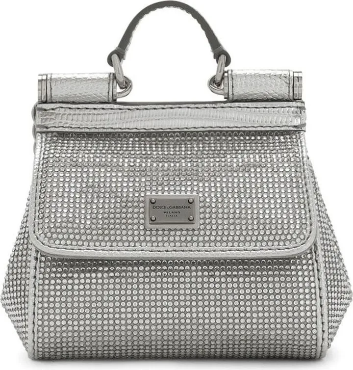 KIM DOLCE&GABBANA crystal-embellished Sicily shoulder bag
