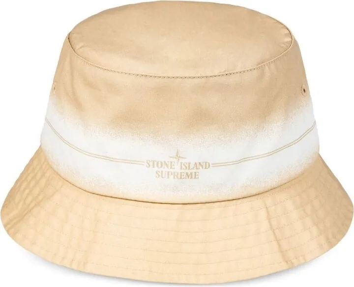 x Stone Island stripe-detail crusher hat
