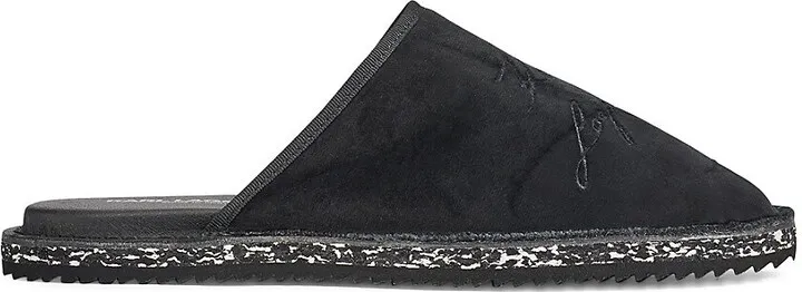 Embroidered Velvet Slippers