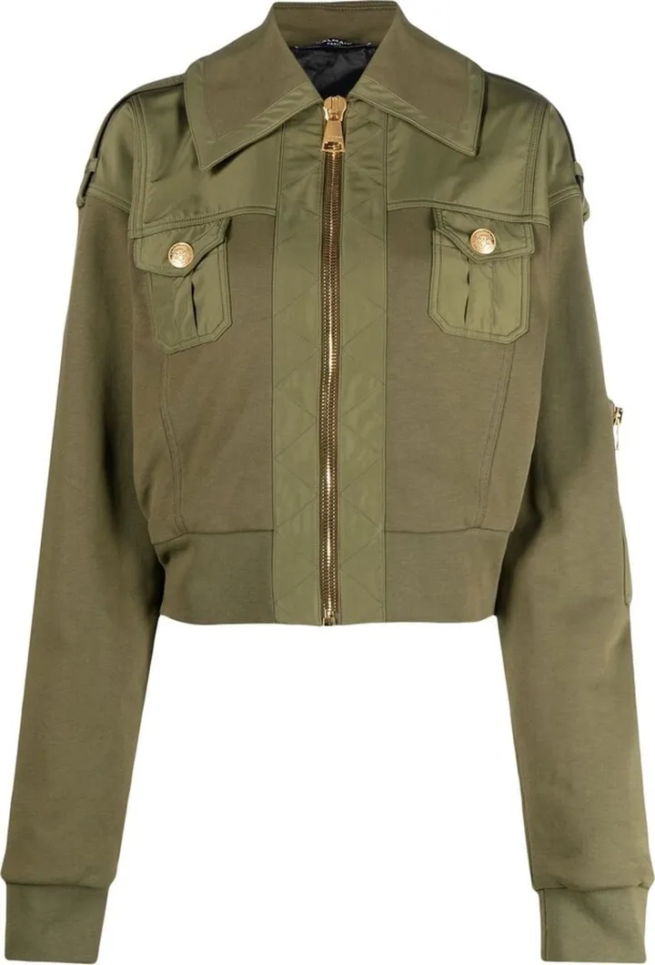 Cropped Bomber Jacket