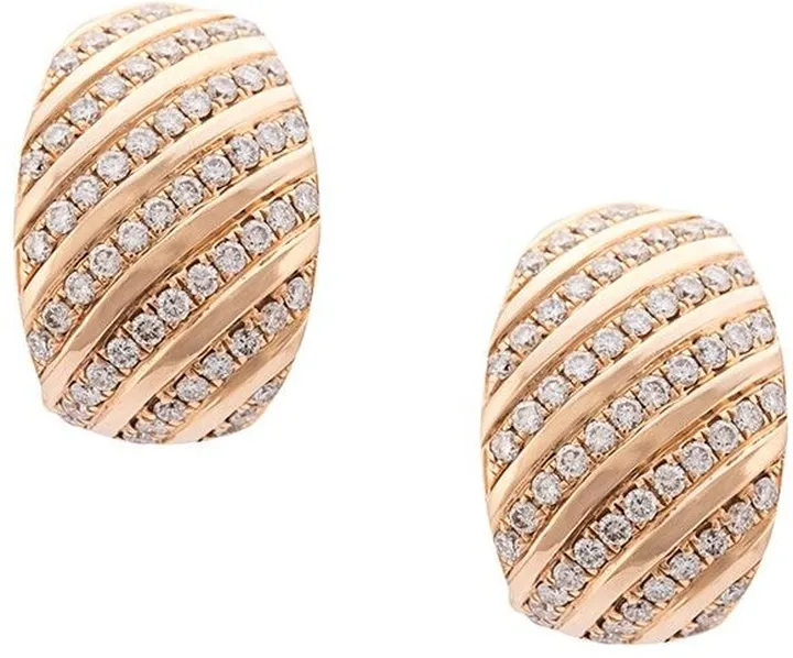 14kt Rose Gold Diamond Earrings