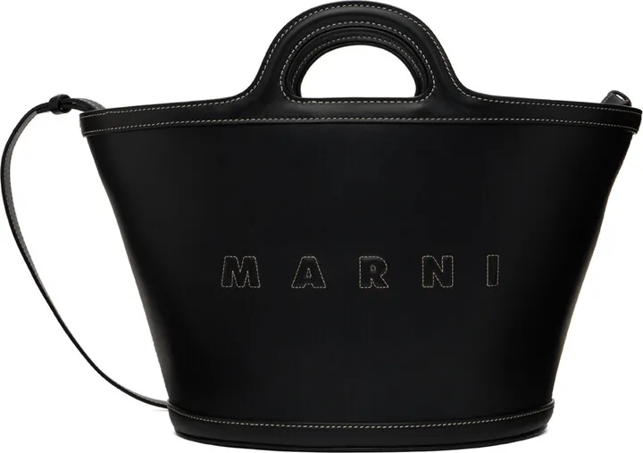 Marni Black Small Tropicalia Tote