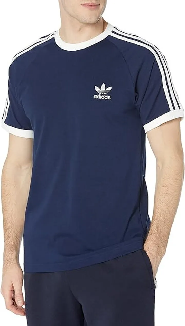 adidas Originals 3-Stripes Tee (Night Indigo 1) Men's T Shirt