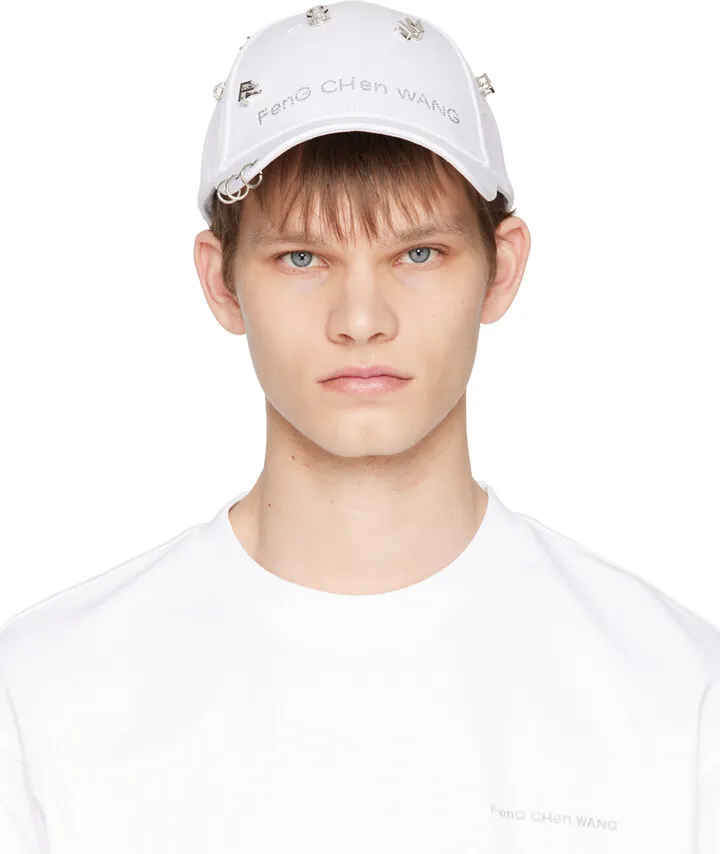 Feng Chen Wang White Crystal Cap