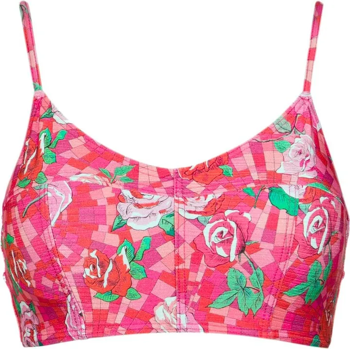 Floral Print Bikini Top