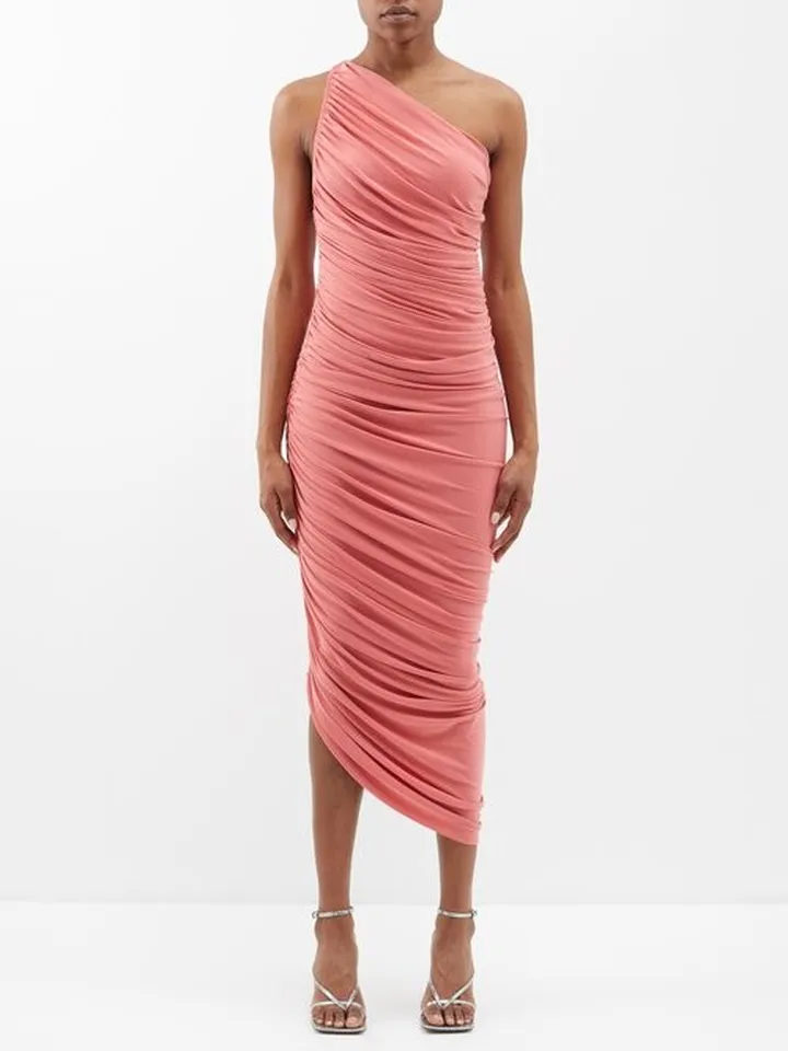 Diana One-shoulder Jersey Dress