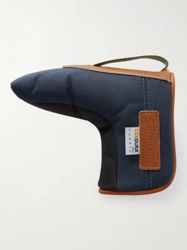 Leather-Trimmed CORDURA® and Mesh Golf Putter Cover