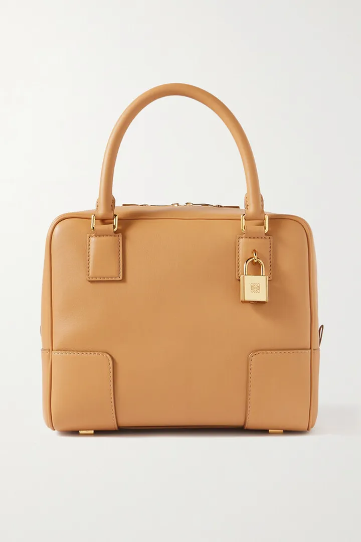 Loewe - Amazona 19 Small Leather Tote - Brown