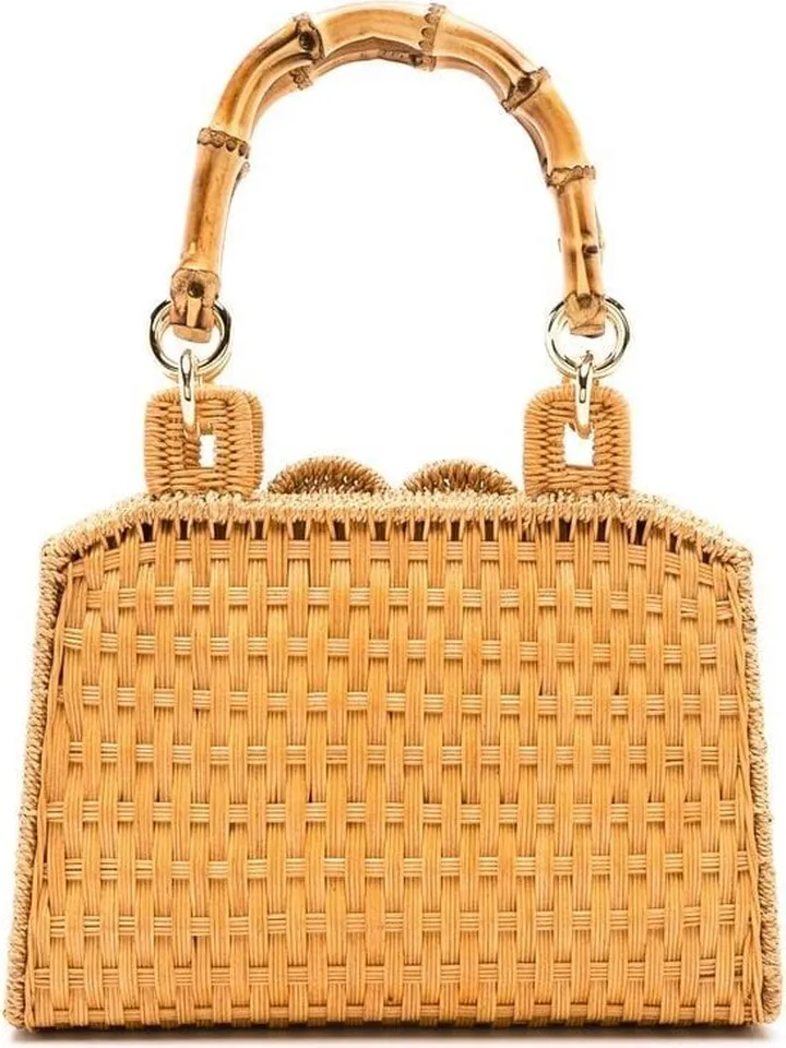 Lolita woven basket tote bag