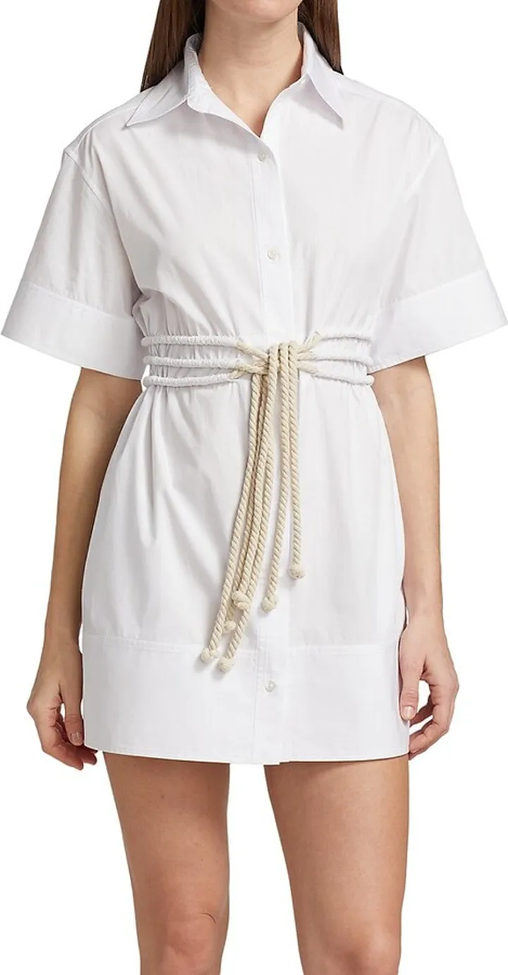 Fiona Rope Belt Mini Shirtdress