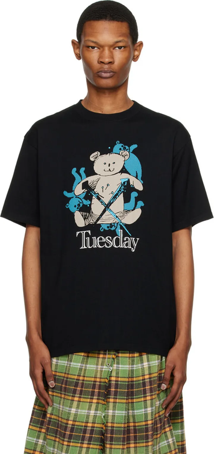 UNDERCOVER Black 'Tuesday' T-Shirt