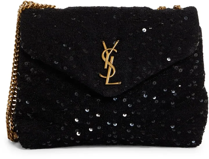 Small Loulou Quilted Sequin Shoulder Bag